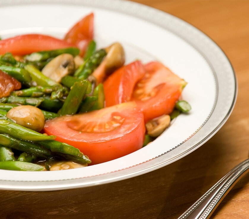 Asparagus And Tomato Stir-Fry