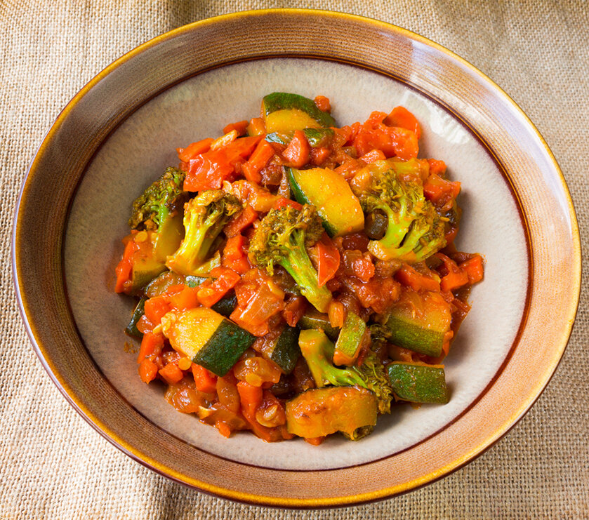 Baked Vegetables With Italian Sauce