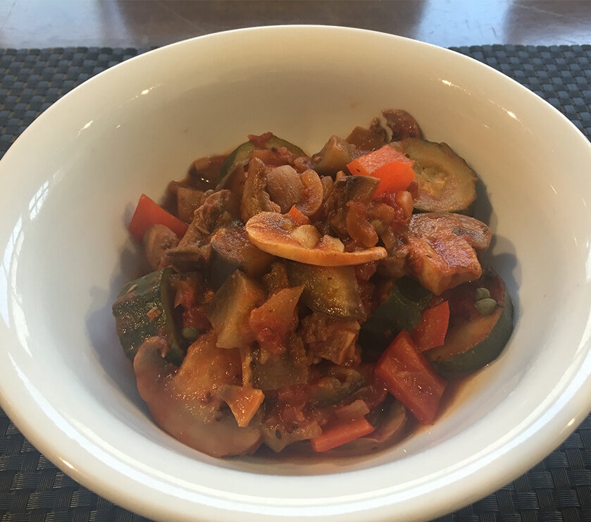 Eggplant And Mushroom Ratatouille