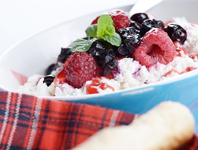 Mixed Berries And Cottage Cheese