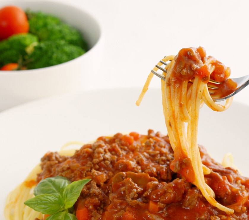 Pasta With Beef And Vegetable Sauce