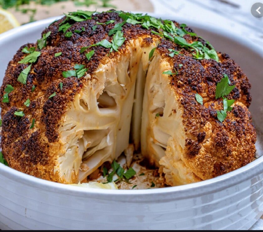 Roasted Whole Cauliflower